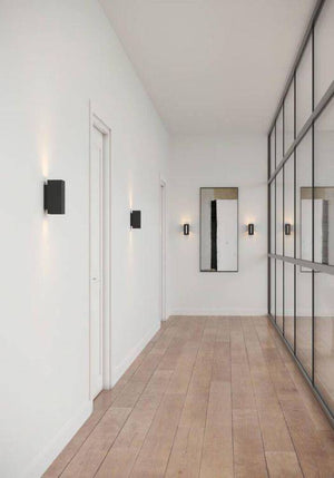 Nordlux Mona Wall Light Black/Opal - Comet Lighting