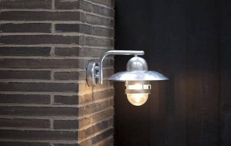 Nordlux Nibe Outdoor Wall Light Galvanized - Comet Lighting