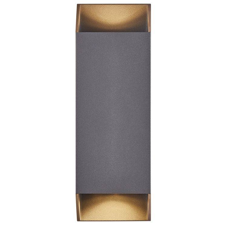 Nordlux Nico Square 22 Wall light Anthracite - Comet Lighting