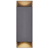 Nordlux Nico Square 22 Wall light Anthracite - Comet Lighting