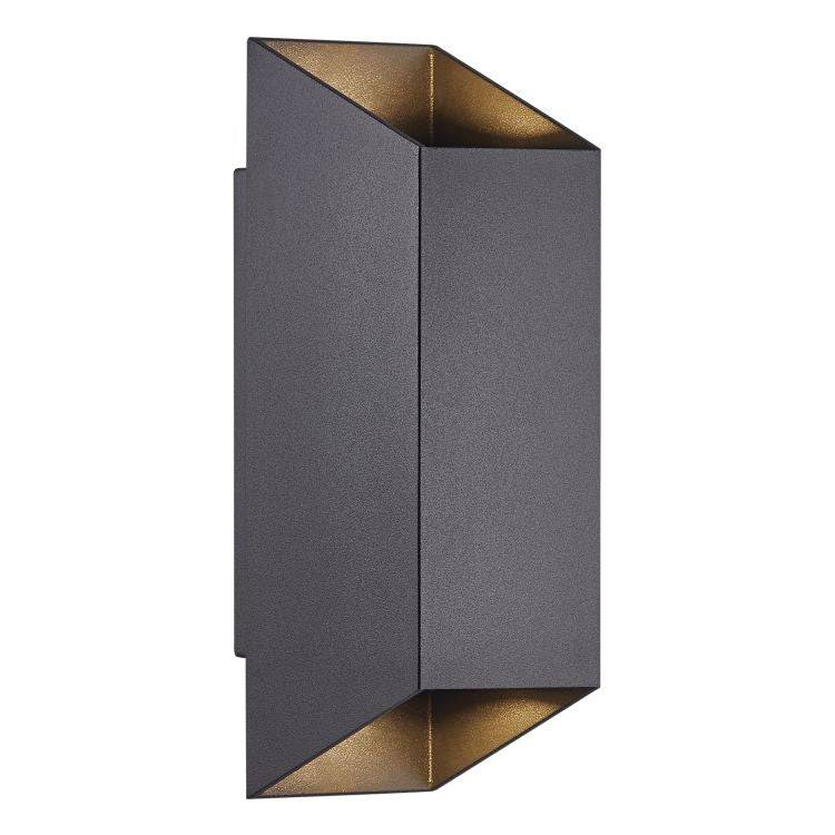 Nordlux Nico Square 22 Wall light Black - Comet Lighting