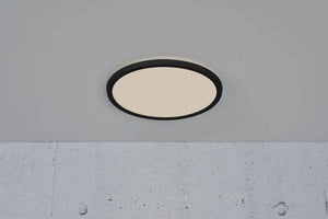 Nordlux Oja 29 IP54 BATH 3000K/4000K Flush Ceiling Light Black - Comet Lighting