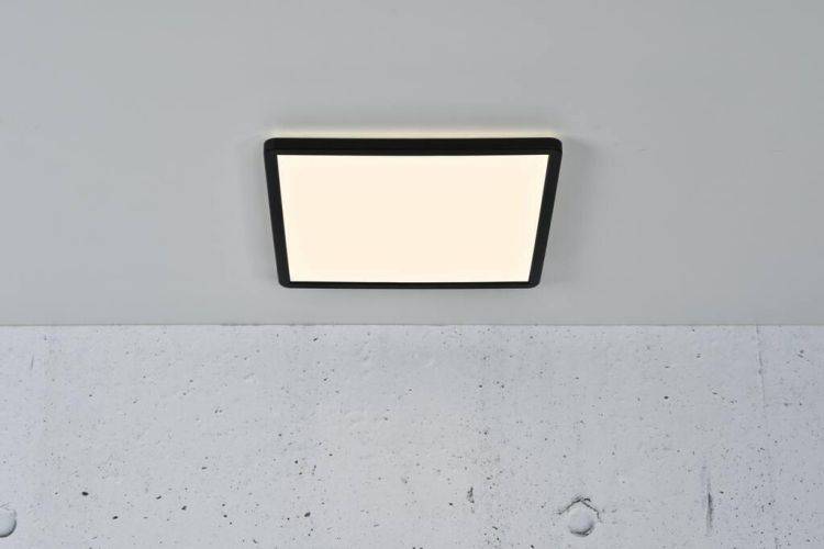 Nordlux Oja 29x29 IP54 3000K/4000K Flush Ceiling Light Black - Comet Lighting