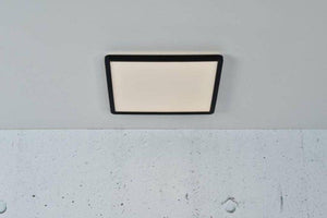 Nordlux Oja 29x29 IP54 3000K/4000K Flush Ceiling Light Black - Comet Lighting