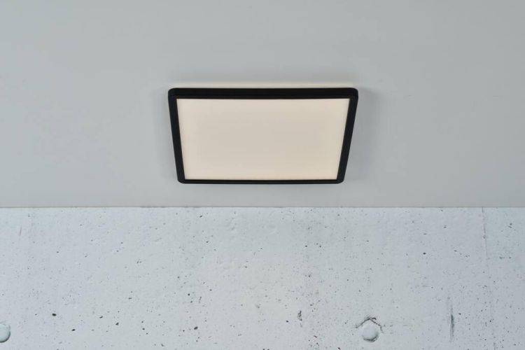 Nordlux Oja 29x29 IP54 3000K/4000K Flush Ceiling Light Black - Comet Lighting