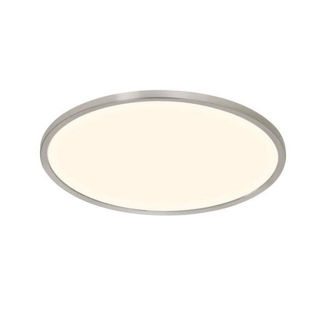 Nordlux Oja 42 IP20 3000K/4000K Flush Ceiling Light Brushed Nickel - Comet Lighting