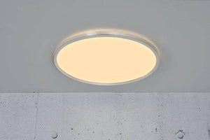 Nordlux Oja 42 IP20 3000K/4000K Flush Ceiling Light Brushed Nickel - Comet Lighting