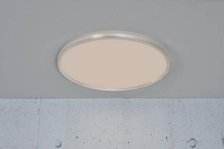 Nordlux Oja 42 IP20 3000K/4000K Flush Ceiling Light Brushed Nickel - Comet Lighting