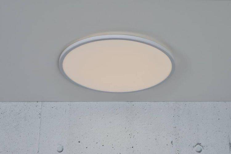 Nordlux Oja 42 IP54 2700K Flush Ceiling Light White w/ Sensor - Comet Lighting