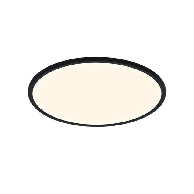 Nordlux Oja 42 IP54 BATH 3000K/4000K Flush Ceiling Light Black - Comet Lighting