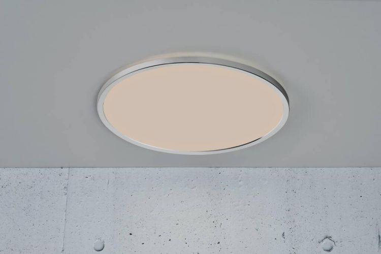 Nordlux Oja 42 IP54 BATH 3000K/4000K Flush Ceiling Light Chrome - Comet Lighting