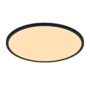 Nordlux Oja 60 IP20 2700K 3-Step Dim Flush Ceiling Light Black - Comet Lighting