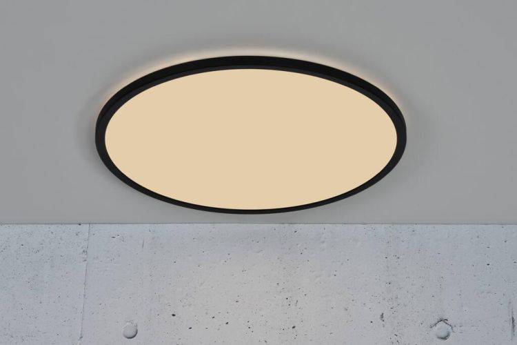 Nordlux Oja 60 IP20 2700K 3-Step Dim Flush Ceiling Light Black - Comet Lighting