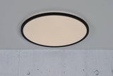 Nordlux Oja 60 IP20 2700K 3-Step Dim Flush Ceiling Light Black - Comet Lighting