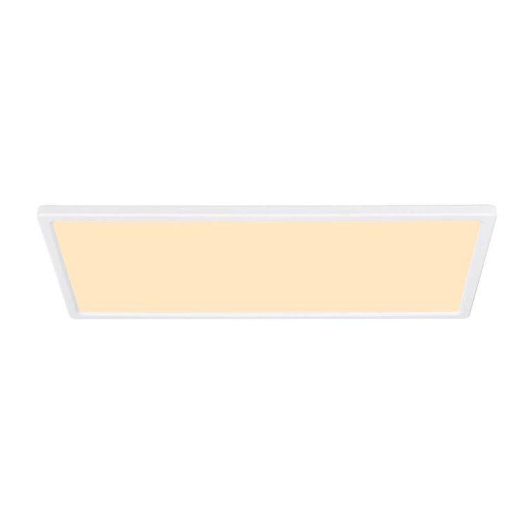 Nordlux Oja 60x30 IP54 Flush Ceiling Light White - Comet Lighting