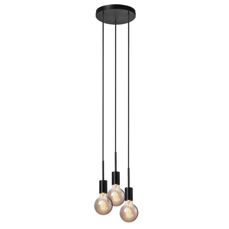 Nordlux Paco 3Lt Pendant Ceiling Light Black - Comet Lighting