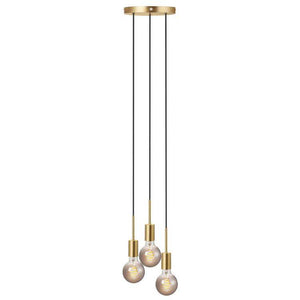 Nordlux Paco 3Lt Pendant Ceiling Light Brass - Comet Lighting