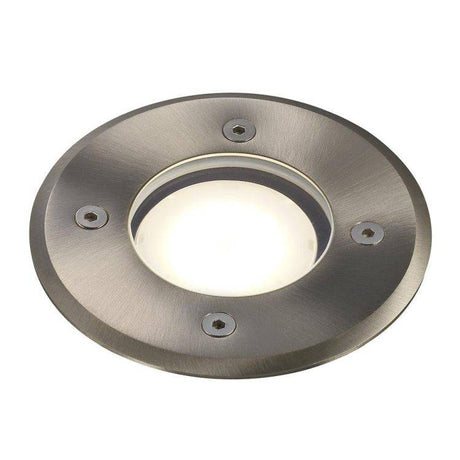 Nordlux Pato Outdoor Ground Light Round Stainless steel - Comet Lighting