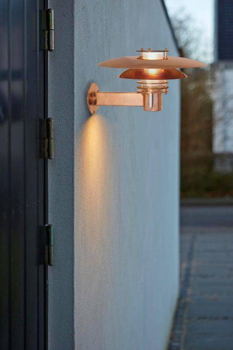 Nordlux Phoenix Outdoor Wall Light Copper - Comet Lighting