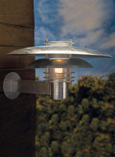 Nordlux Phoenix Outdoor Wall Light Galvanized - Comet Lighting