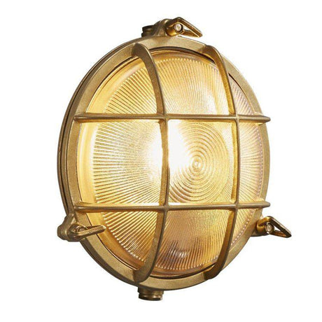 Nordlux Polperro Outdoor Wall Light Brass - Comet Lighting