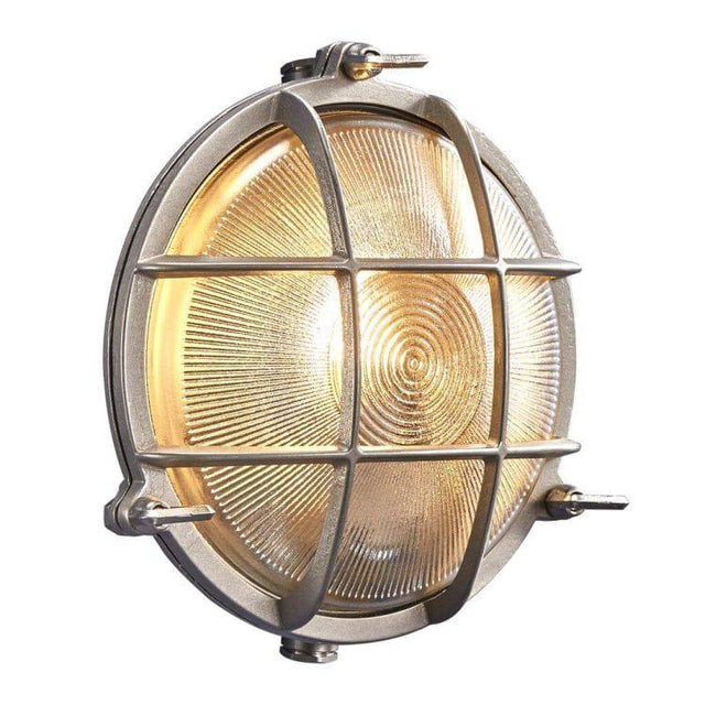 Nordlux Polperro Outdoor Wall Light Nickel - Comet Lighting