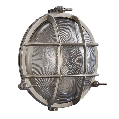 Nordlux Polperro Outdoor Wall Light Nickel - Comet Lighting