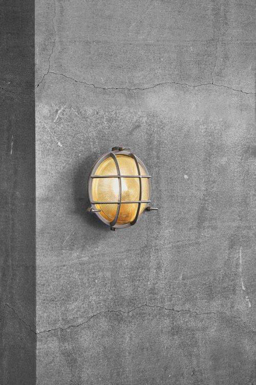 Nordlux Polperro Outdoor Wall Light Nickel - Comet Lighting