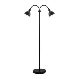 Nordlux Ray Floor Lamp 2-Light Black - Comet Lighting