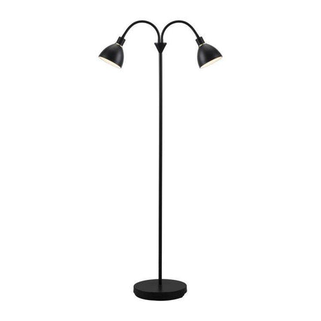 Nordlux Ray Floor Lamp 2-Light Black - Comet Lighting