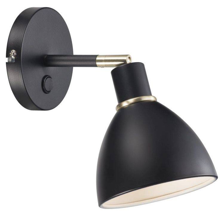 Nordlux Ray Wall Light Black - Comet Lighting