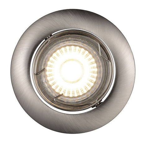 Nordlux Recess Downlight Brushed steel - Comet Lighting