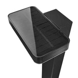 Nordlux Rica Square Outdoor Solar Bollard Black w/ Sensor - Comet Lighting