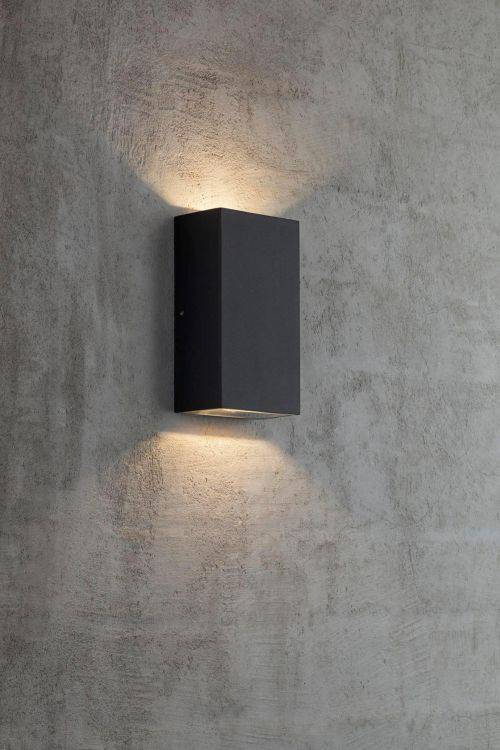 Nordlux Rold Outdoor Wall Light Rectangular Black - Comet Lighting