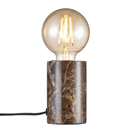 Nordlux Siv Marble Table lamp Brown - Comet Lighting