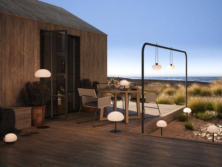 Nordlux Sponge 34 Outdoor Floor Lamp White - Comet Lighting