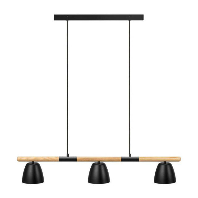 Nordlux Theo 3Lt Pendant Ceiling Light Black - Comet Lighting