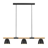 Nordlux Theo 3Lt Pendant Ceiling Light Black - Comet Lighting