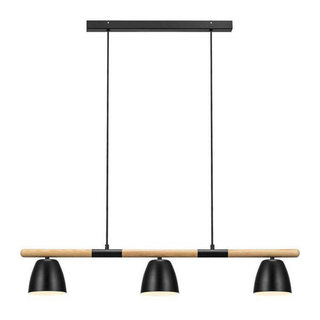 Nordlux Theo 3Lt Pendant Ceiling Light Black - Comet Lighting