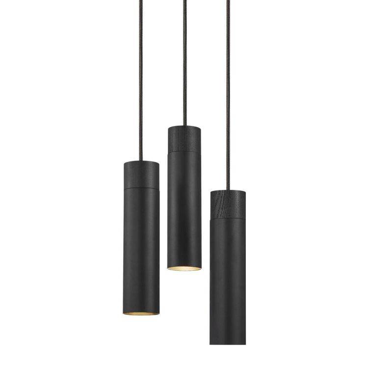 Nordlux Tilo - 3 Pendant Ceiling Light Black - Comet Lighting