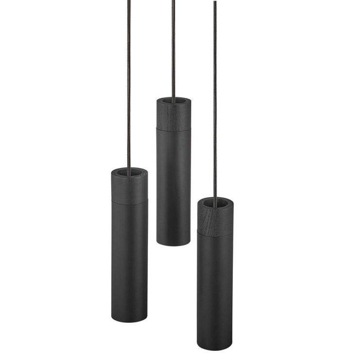 Nordlux Tilo - 3 Pendant Ceiling Light Black - Comet Lighting