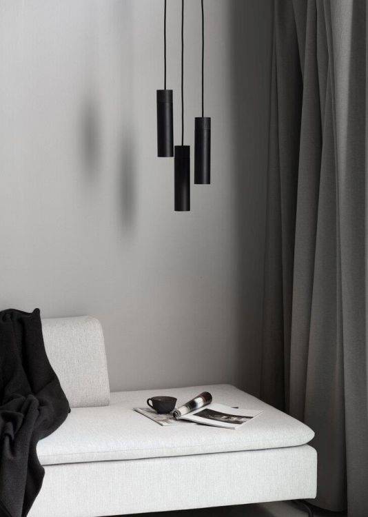 Nordlux Tilo - 3 Pendant Ceiling Light Black - Comet Lighting