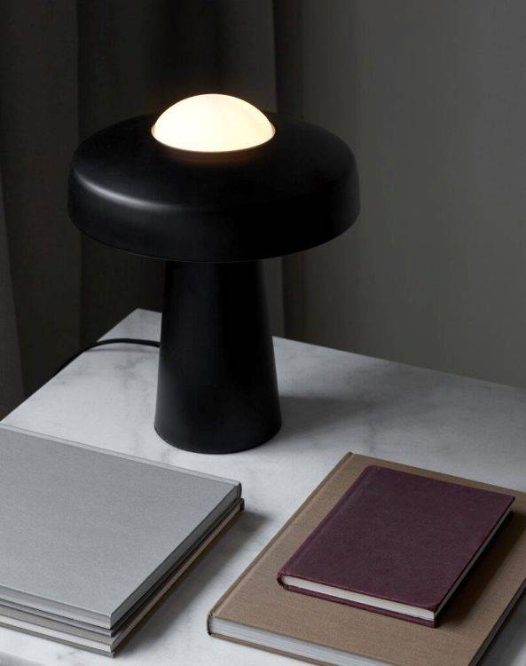 Nordlux Time Table Lamp Black/Opal - Comet Lighting