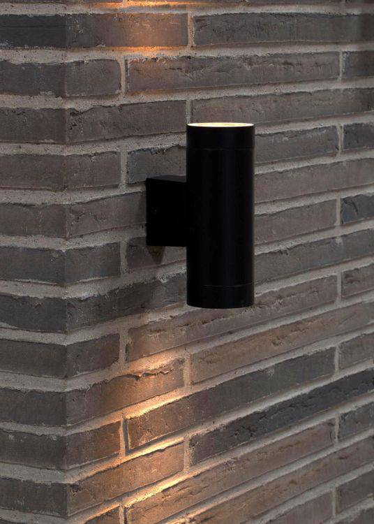 Nordlux Tin Maxi Outdoor Wall 2-Light Black - Comet Lighting