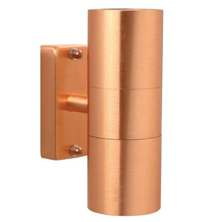 Nordlux Tin Outdoor Wall 2-Light Copper - Comet Lighting