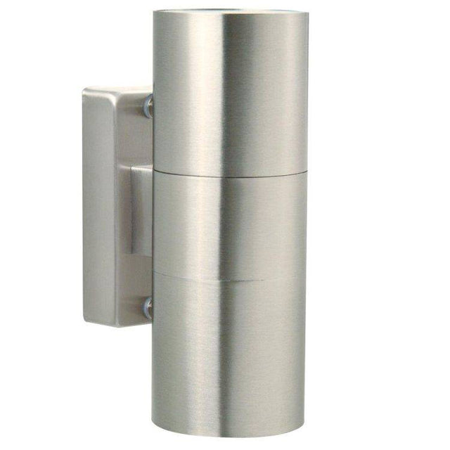 Nordlux Tin Outdoor Wall 2-Light Stainless steel - Comet Lighting