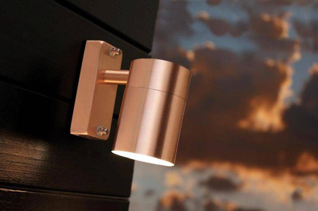 Nordlux Tin Outdoor Wall Light Copper - Comet Lighting