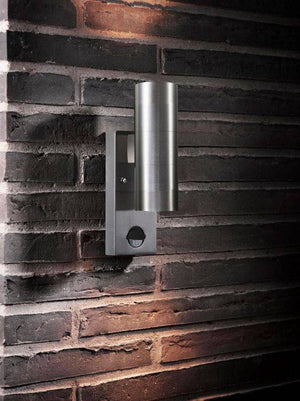 Nordlux Tin Outdoor Wall Light Stainless steel - Comet Lighting