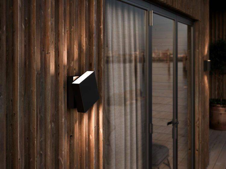 Nordlux Turn Outdoor Wall Light Black - Comet Lighting