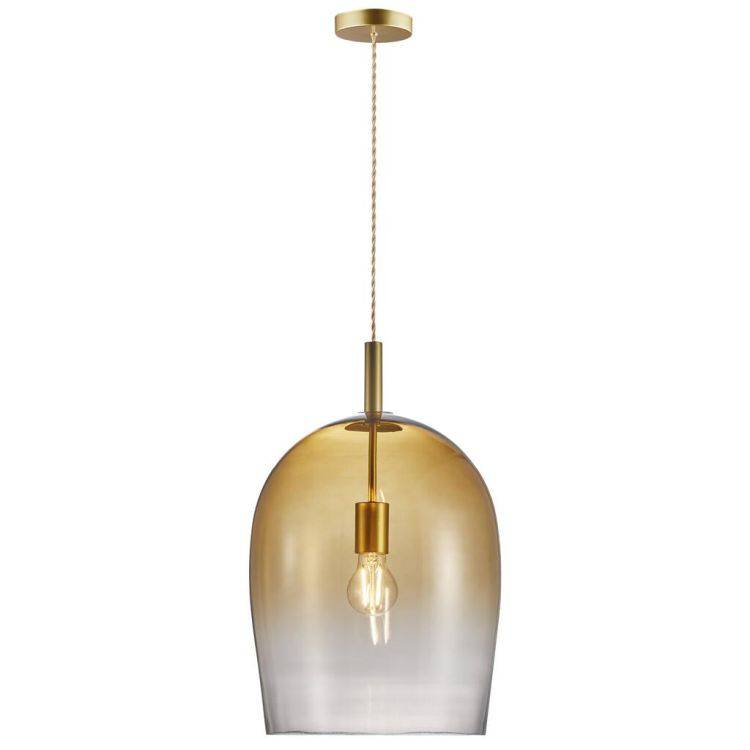 Nordlux Uma 30 Pendant Ceiling Light Amber - Comet Lighting